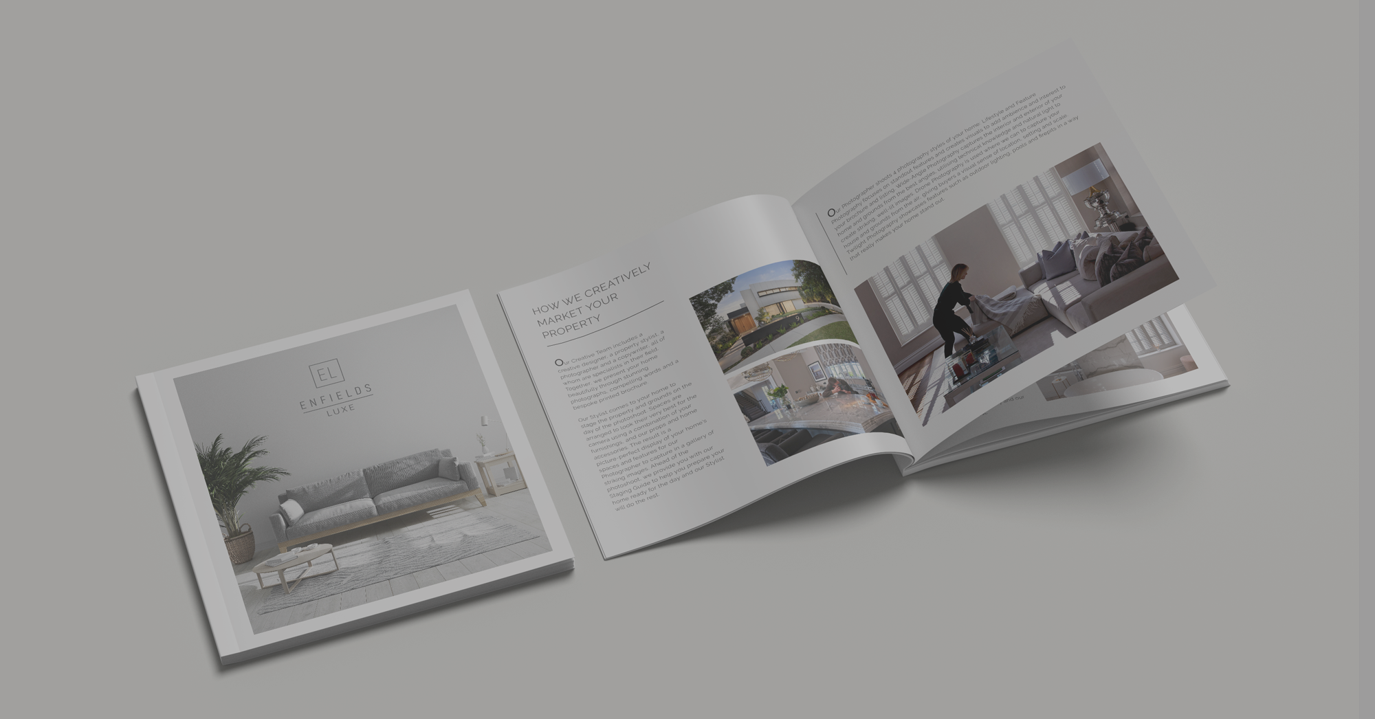 Enfields Luxe bespoke property brochures